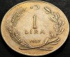 Moneda 1 LIRA - TURCIA, anul 1957 *cod 4994, Europa