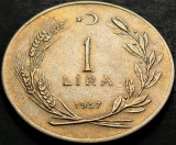 Cumpara ieftin Moneda 1 LIRA - TURCIA, anul 1957 *cod 4994, Europa