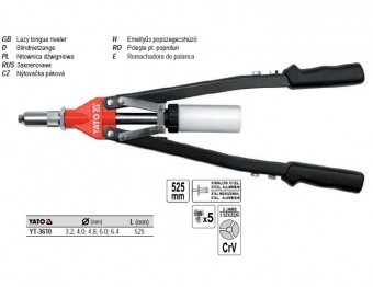 Pistol pentru popnituri YATO, YT-3610 foto