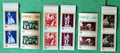 TIMBRE ROMANIA MNH LP644/1967-Reproduceri de arta -Serie &amp;icirc;n pereche foto