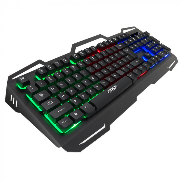 Tastatura Gaming iMice AK-400 Laser Light Gradient, 3 Culori