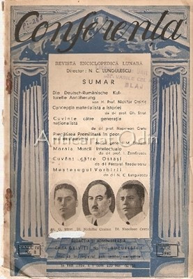 Conferenta. Revista Enciclopedica Lunara - Anul IV, Nr.: 8/1940 foto