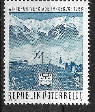 B1423 - Austria 1968 - Sport,neuzat perfecta stare foto