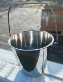 Galeata inox 8,5 litri cu maner