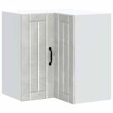 Dulap de colt de bucatarie &bdquo;Lucca&rdquo; Lemn prelucrat gri beton