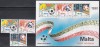 Malta 1990 - Cupa Mondială de fotbal - Italia, Serie + Colita, MNH, Nestampilat