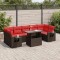 vidaXL Set canapele grădină cu perne 8 piese maro poliratan/lemn acacia 3326445