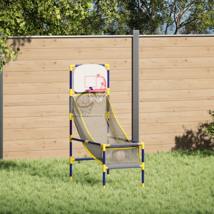 vidaXL Set de joc de baschet arcadă cu minge și pompă, 45x86x127 cm