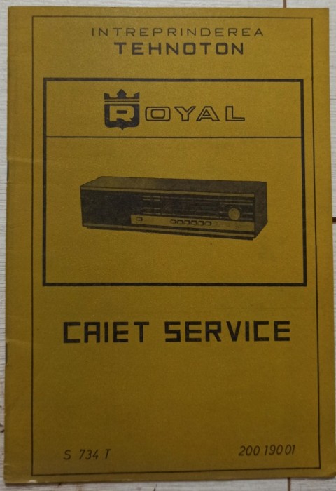Caiet service Royal