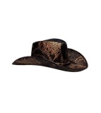 Palarie cowboy COBRA, unisex maro