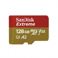 Card de memorie SanDisk Extreme MicroSDXC 128GB CLASS A2 U3 V30 160MB/s cu adaptor SD foto