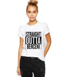 Tricou dama, Straight Outta Berceni, Alb - L