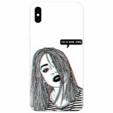 Husa silicon pentru Apple Iphone X, Im A Bad Girl