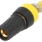 Conector soclu banană 4mm aurit