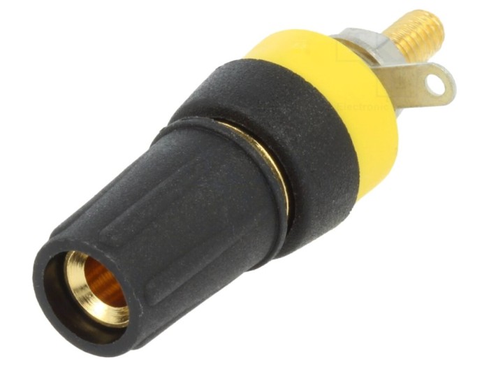 Conector soclu banană 4mm aurit