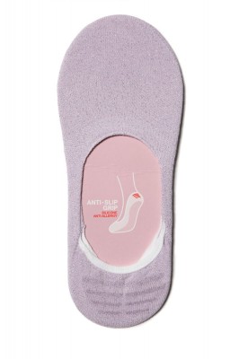 Tălpici damă subțiri din bumbac cu lurex, Conte Classic 000 - Lila, 36-37 (23) foto