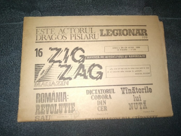 REVISTA ZIG ZAG MAGAZIN 26 30 IUNIE 1990