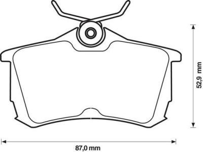 Placute frana Honda Accord 6 (Cg, Ck), Accord 7 (Cl) SRLine parte montare : Punte spate foto
