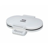 Cumpara ieftin Aparat de gofre HEINNER, 1400 W, 2 gofre/vafe, Placi cu invelis antiaderent, Diametru 15.5 cm, Alb
