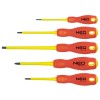 Set Surubelnite Izolate 1000V VDE NEO Tools 04-220 (5 Buc) CrMo, TPR, PH1, PH2, SL2.5, SL4, SL6.5