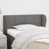 VidaXL Tăblie de pat cu aripioare gri &icirc;nchis 93x23x78/88 cm textil 3117127