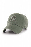 47brand șapcă de baseball din bumbac MLB New York Yankees culoarea verde, cu imprimeu B-RGW17GWSNL-MSA, 47 Brand