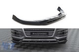 Spoiler Maxton Design potrivit pentru bara din fata a Audi Q7 2015-2019, lac negru Performance AutoTuning
