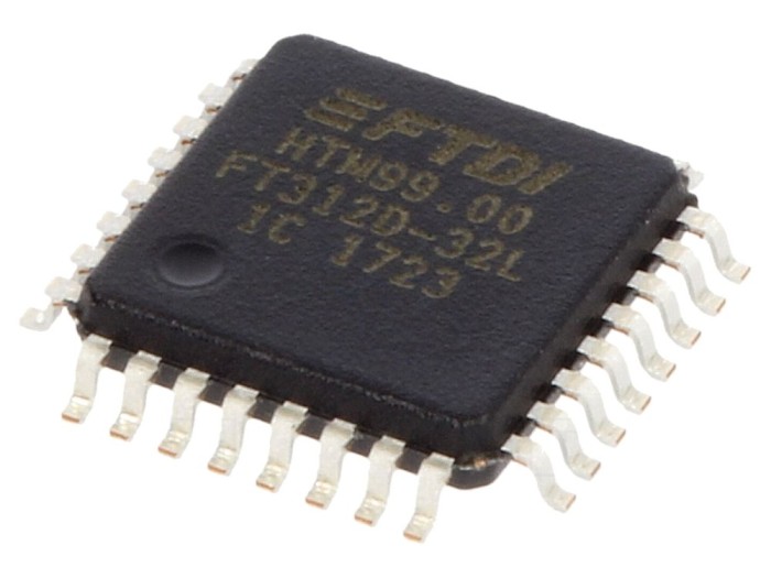Interfață USB-UART 3.3V LQFP32