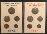 Belgia 25 50 centi 1 5 10 franci 1973 ambele variante FR NL