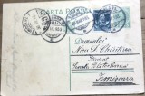 CP04 Carte postala veche 1935 Craiova catre student Nicu Chiritescu Scoala Politehnica Timisoara timbru Aviatiei 4 stampile