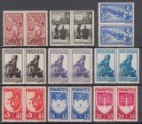 ROMANIA 1942 LP 148 I LP 148 II LP 148 III PERECHE SERII MNH