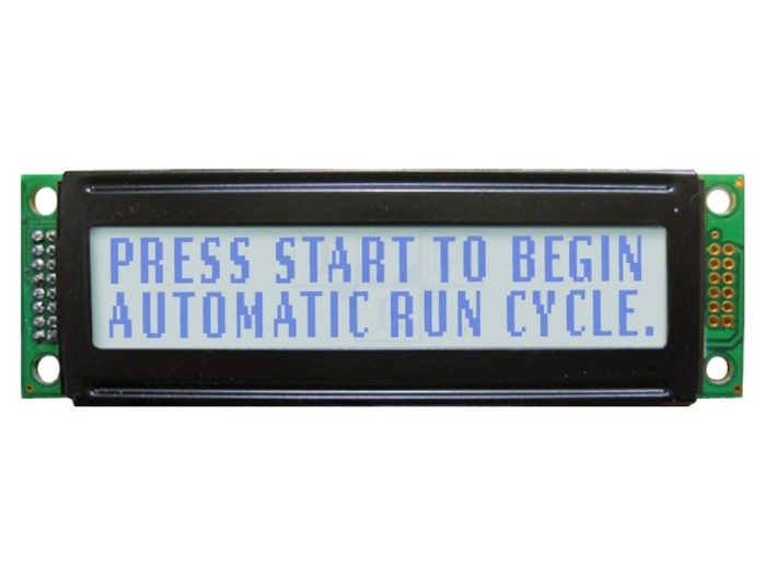 Afișaj LCD alfanumeric 20x2 gri LED