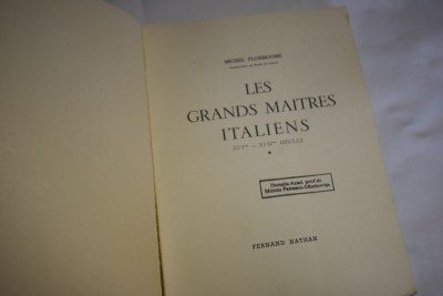 Michel Florisoone - Les grands maitres italiens (1952) foto