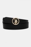 U.S. Polo Assn. curea Townie femei, culoarea negru, AIUT62336WVP