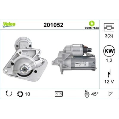 Valeo starter Valeo Core-Flex foto