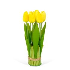Planta artificiala decorativa - Lalea galbena - 26 x 6,5 cm Best CarHome