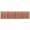 Set panouri pentru gard, maro, 699x186 cm, WPC