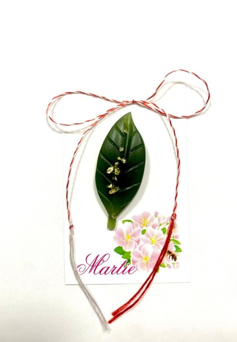 Mărțișoare Handmade din Rășină &ndash; Modele Naturale (Frunze, Gărgărițe, Flori)