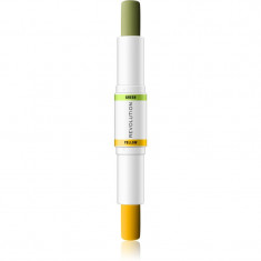 Makeup Revolution Colour Correcting baton corector pentru uniformizarea nuantei tenului culoare Yellow & Green 2x4,3 g