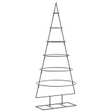 Cumpara ieftin Brad de Craciun din metal pentru decor, negru, 150 cm