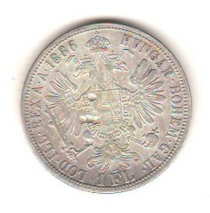 SV * Austria 1 FLORIN / GULDEN 1886 * ARGINT * Imparatul Franz Joseph