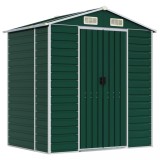 Cumpara ieftin Sopron de gradina, verde, 191x130x198 cm, otel galvanizat