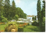 #carte postala-VALCEA-Govora-vedere din parc