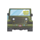 Jeep. Abtibilduri colorate + jucarie