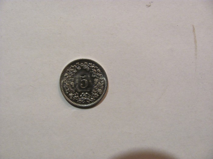 CY - 5 rappen centimes 1974 Elvetia