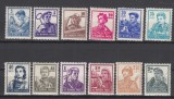 ROMANIA 1955 LP 381-UZUALE ACTIVITATI SERIE COMPLETA DE 12 TIMBRE NESTAMPILATE