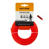 Fir nylon rotund 2,7 mm x 15 m pentru motocoasa ROTOR, taiere uniforma