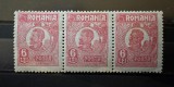 ROMANIA 1919/1922 LP 72 REGELE FERDINAND 6 LEI ROZ CARMIN BUST MIC
