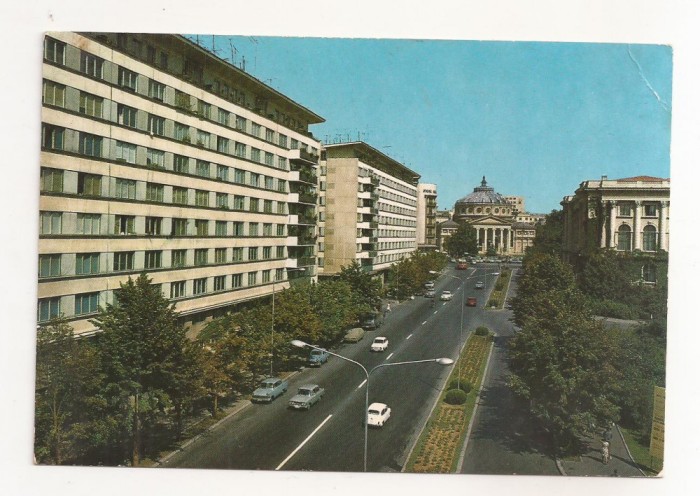 RF51 -Carte Postala- Bucuresti, centru orasului, circulata 1974