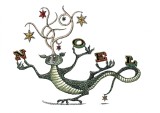 Carte postala cu dragon - Noel Holiday | Pomegranate